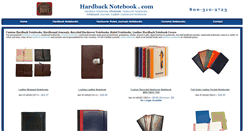 Desktop Screenshot of hardbacknotebook.com