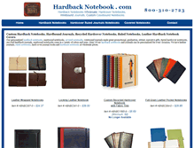 Tablet Screenshot of hardbacknotebook.com